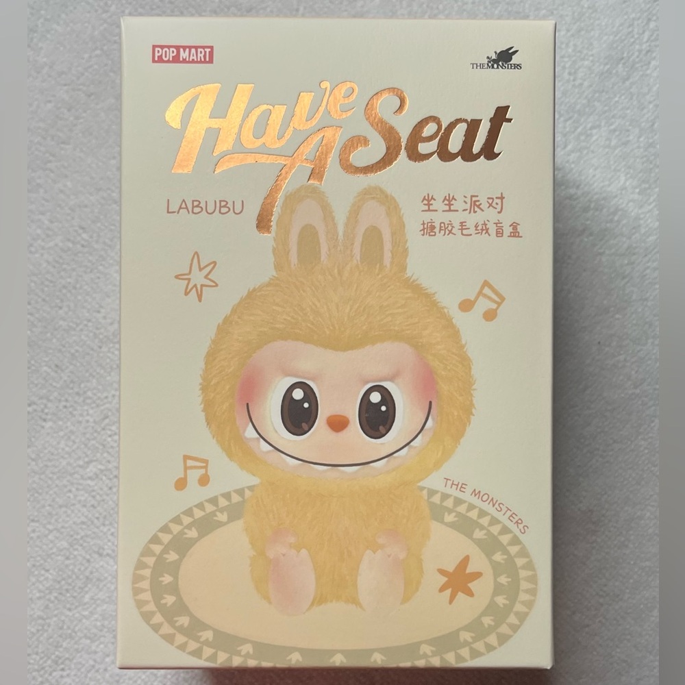 AUTHENTIC Pop Mart Labubu Plush Toy -Have a Seat- NIB